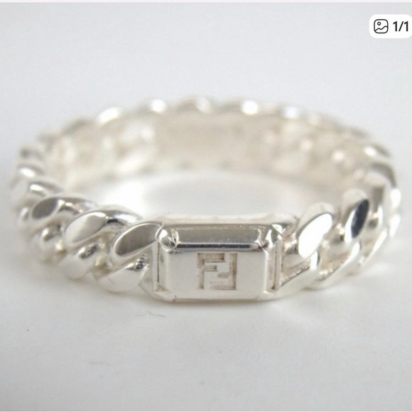 Fendi Jewelry - Fendi Silver FF logo ring